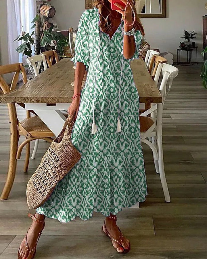 Luna Boho Midi Dress
