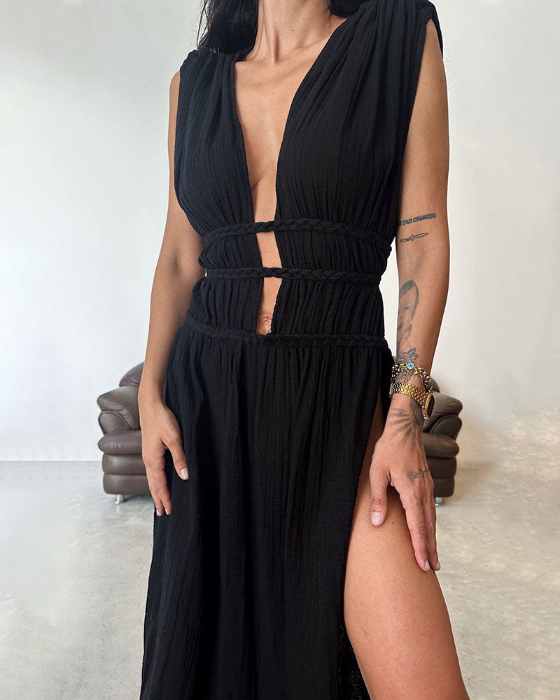 Zolla | Textured Slit Dress