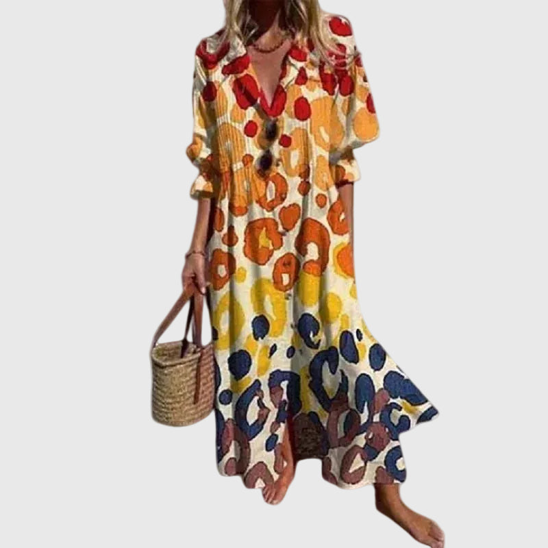 Zariah Elegant Boho Maxi Dress