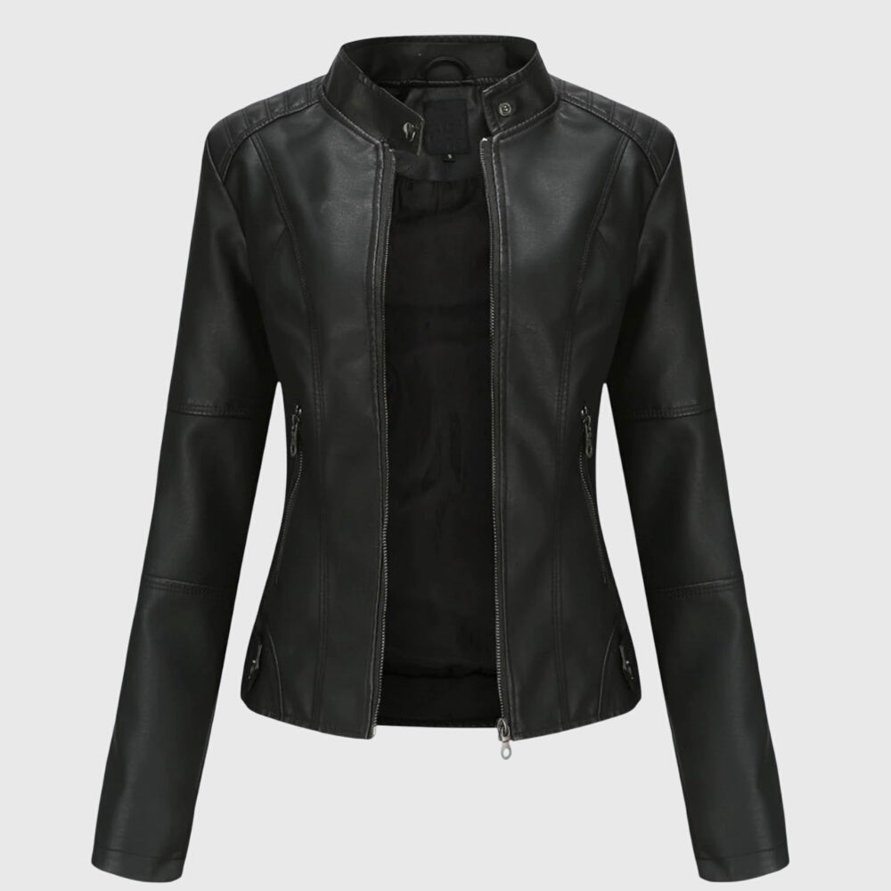 Giorgina | Elegant Leather Jacket for Women