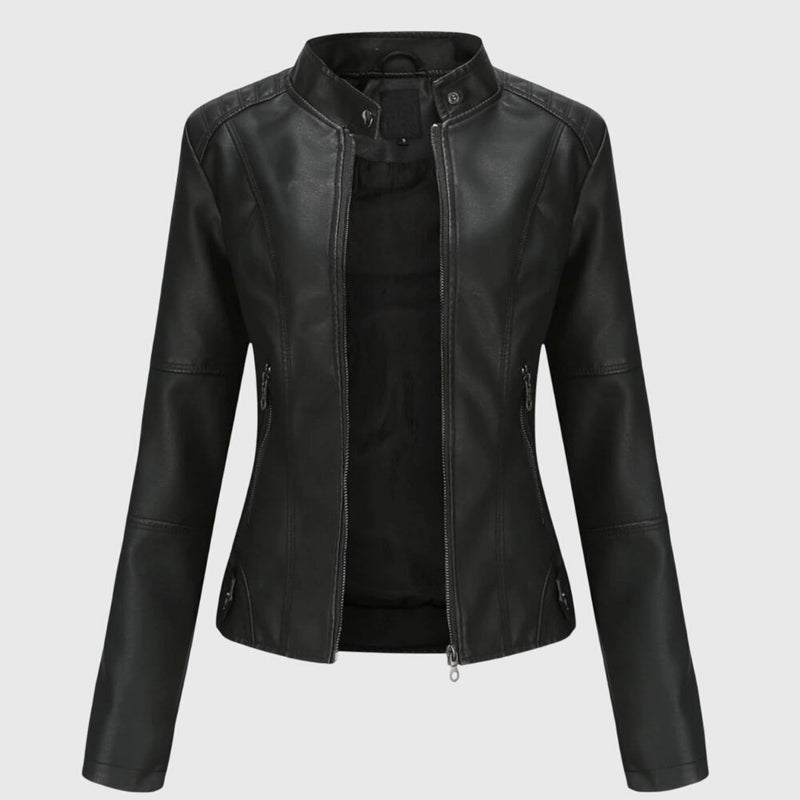 Giorgina | Elegant Leather Jacket for Women