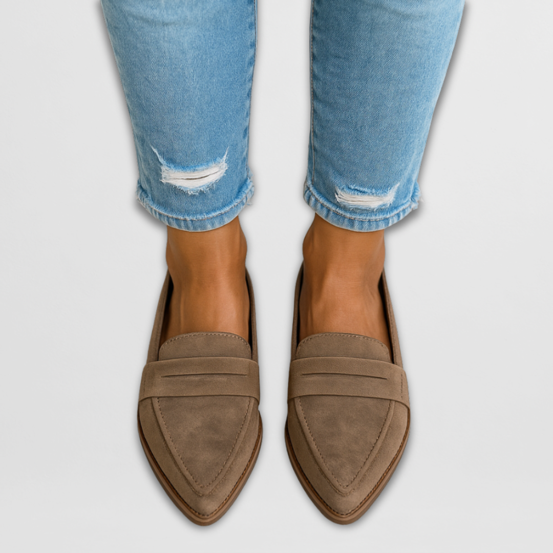 Nadia | Suede-Look Moccasins