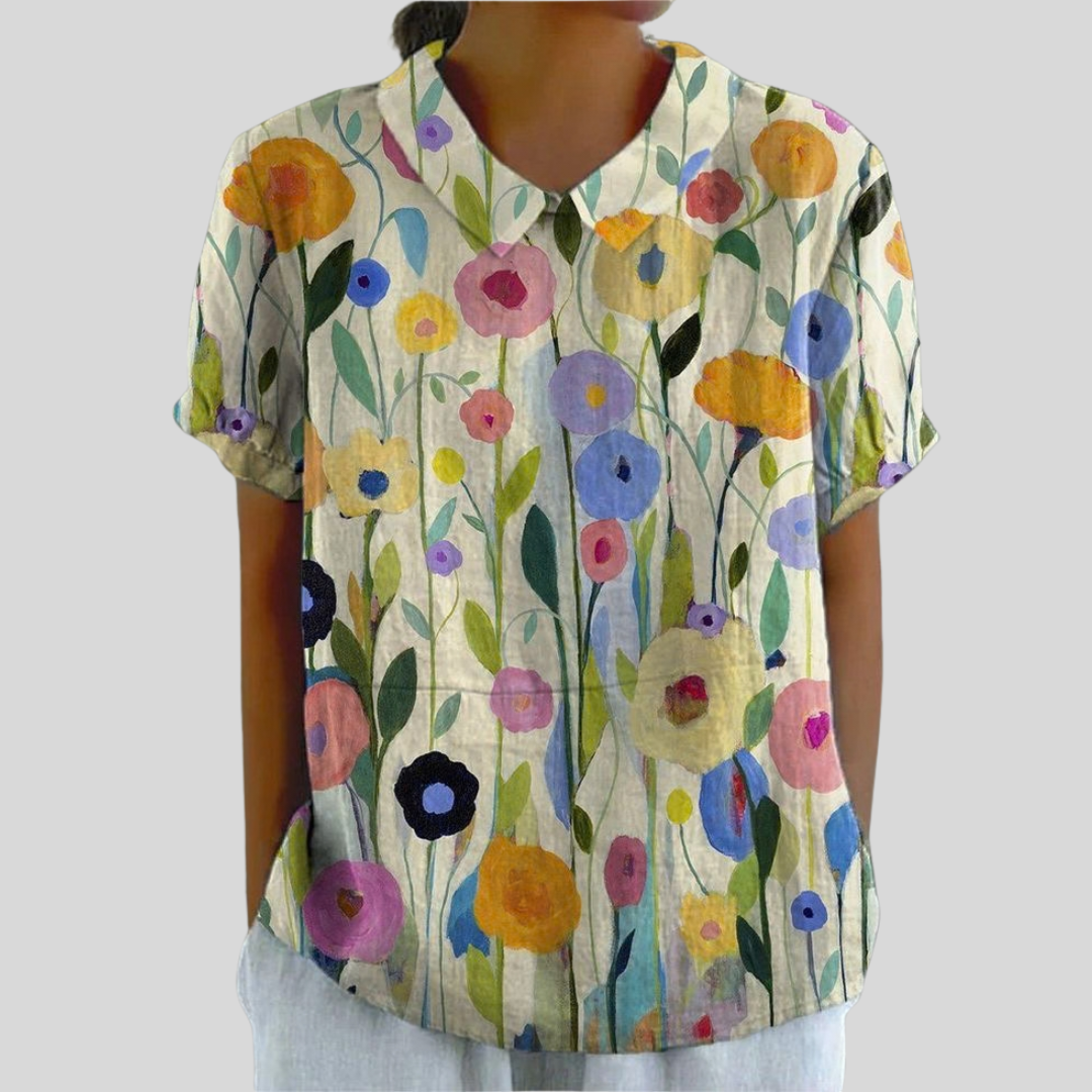 Floral Top, Effortless Comfort — Style 27