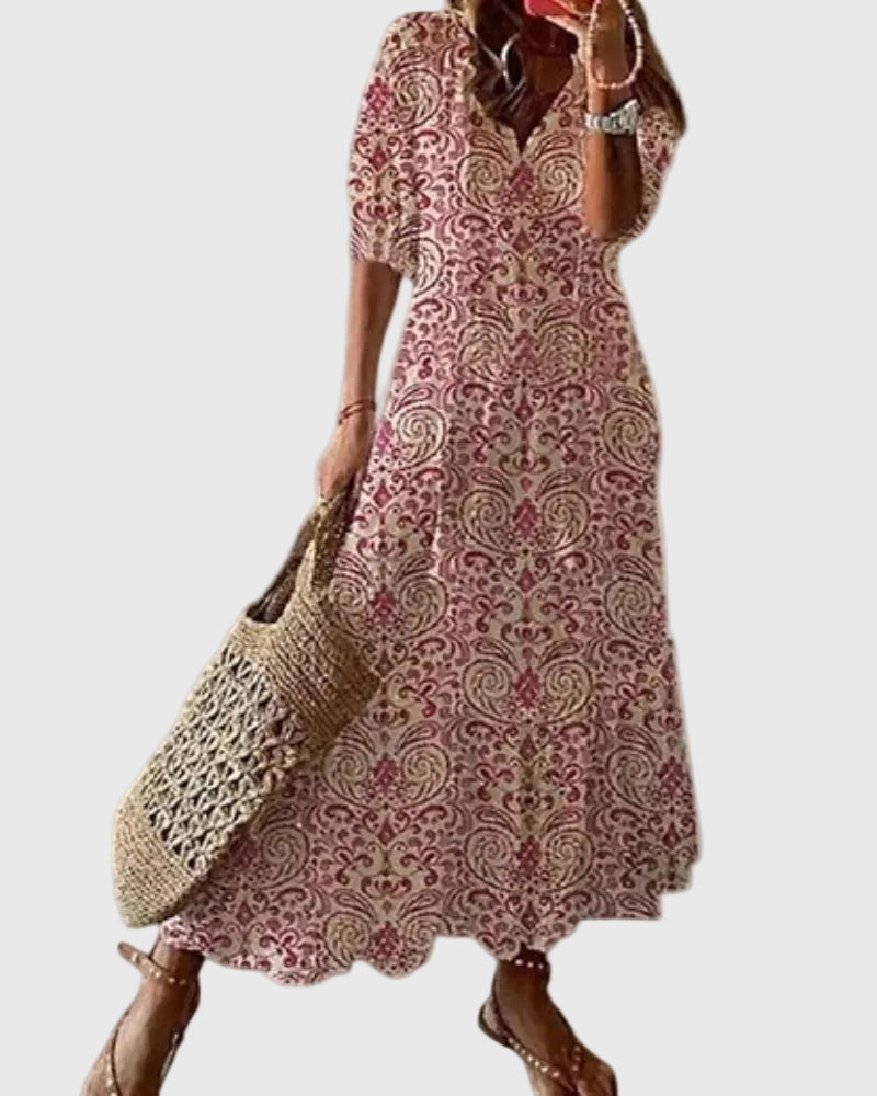 Amalia Vintage Boho Maxi Dress