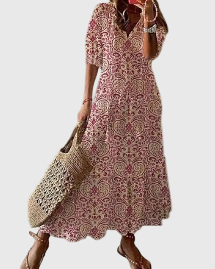 Amalia Vintage Boho Maxi Dress