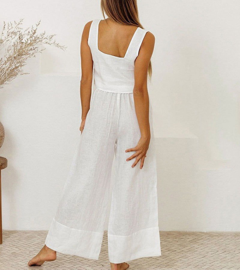 Megan | Minimalist Top & Flare Trouser Set