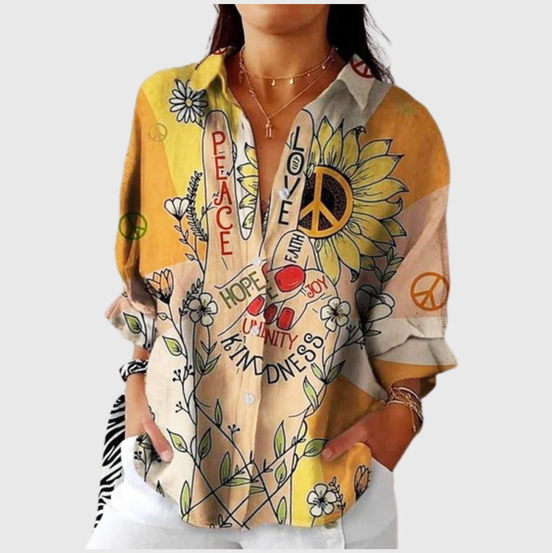 Colourful Printed Lightweight Blouse — Style 5