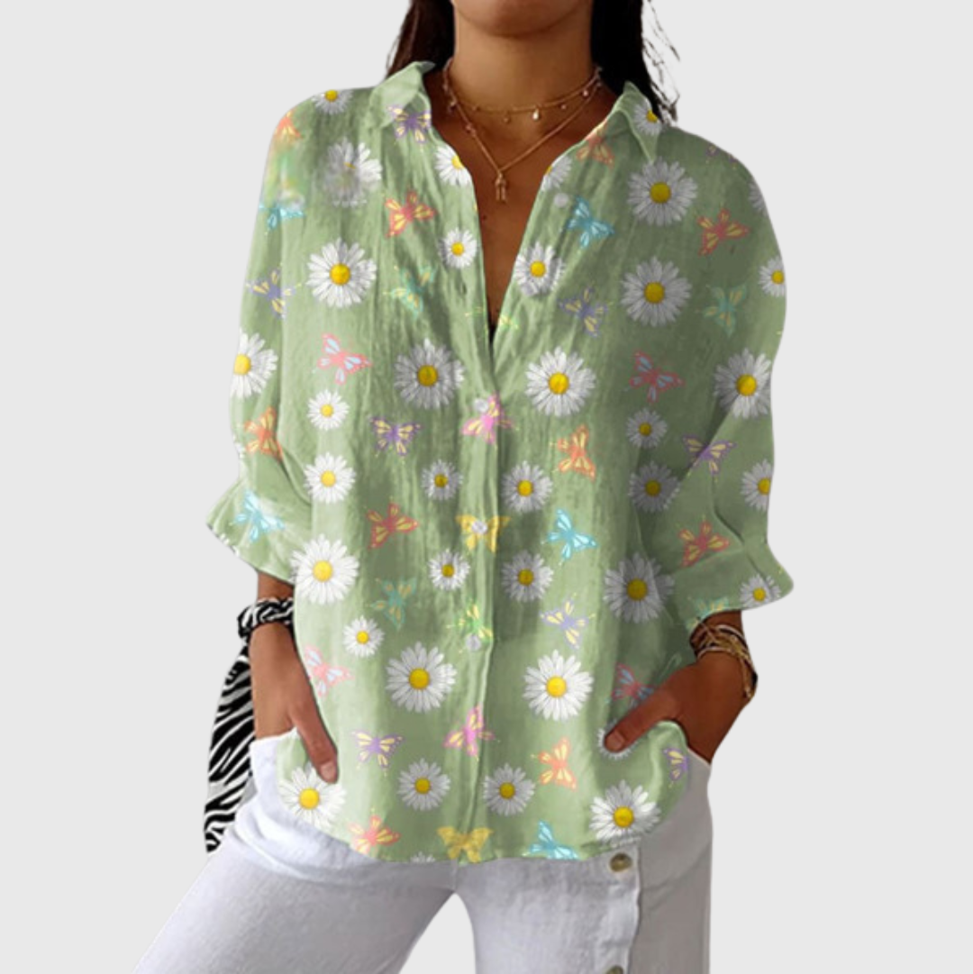 Colourful Printed Lightweight Blouse — Style 4