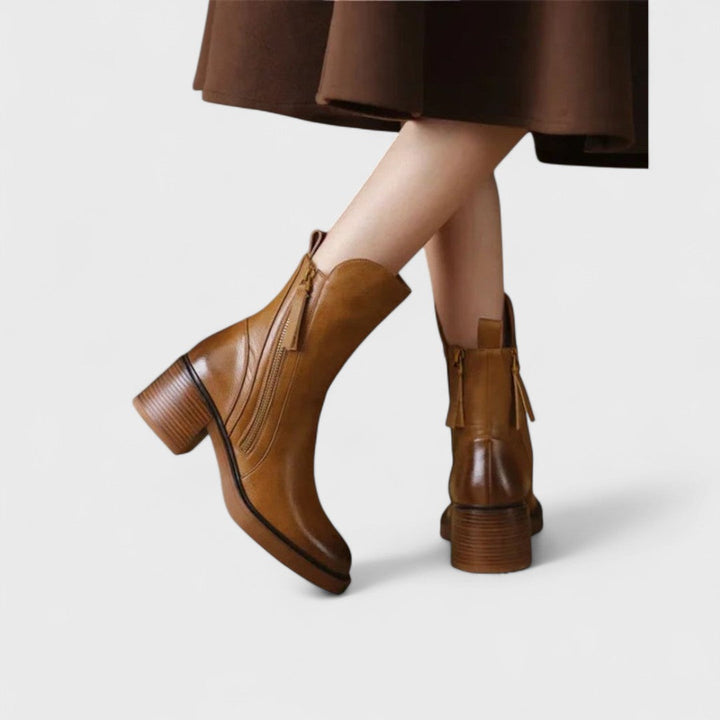Garciel | Leather Ankle Boots