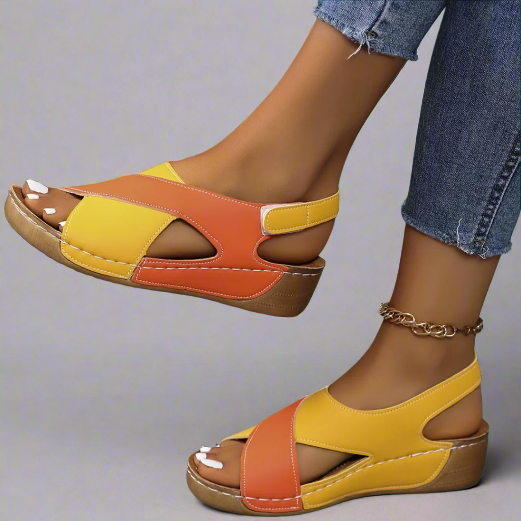 Kendra | Colour-Block Orthopedic Sandals