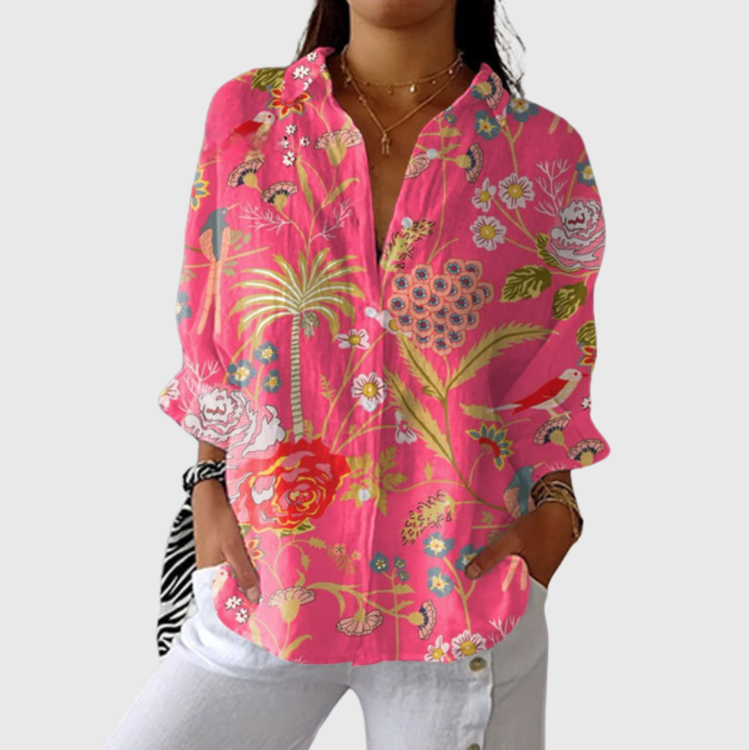 Colourful Printed Lightweight Blouse — Style 22
