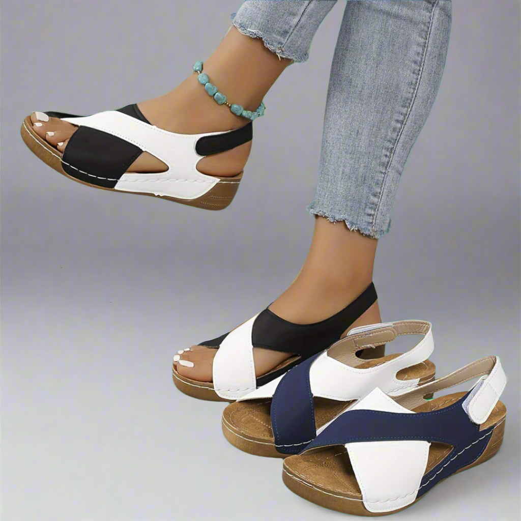 Kendra | Colour-Block Orthopedic Sandals