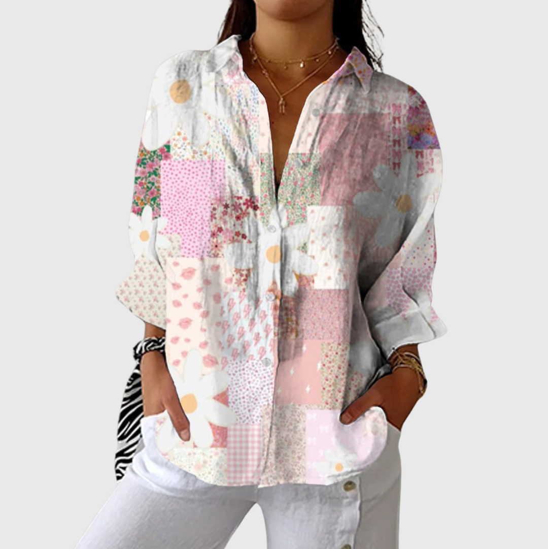 Colourful Printed Lightweight Blouse — Style 2