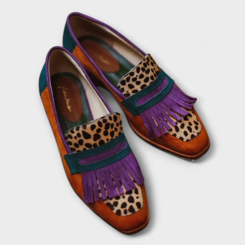 Fallon | Brown Leopard Moccasin