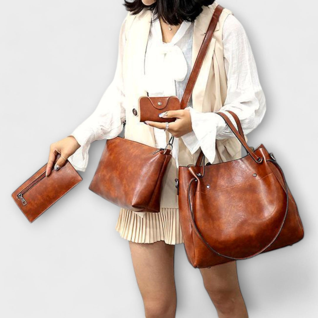 Azura | 4-Piece Vintage Bag Set