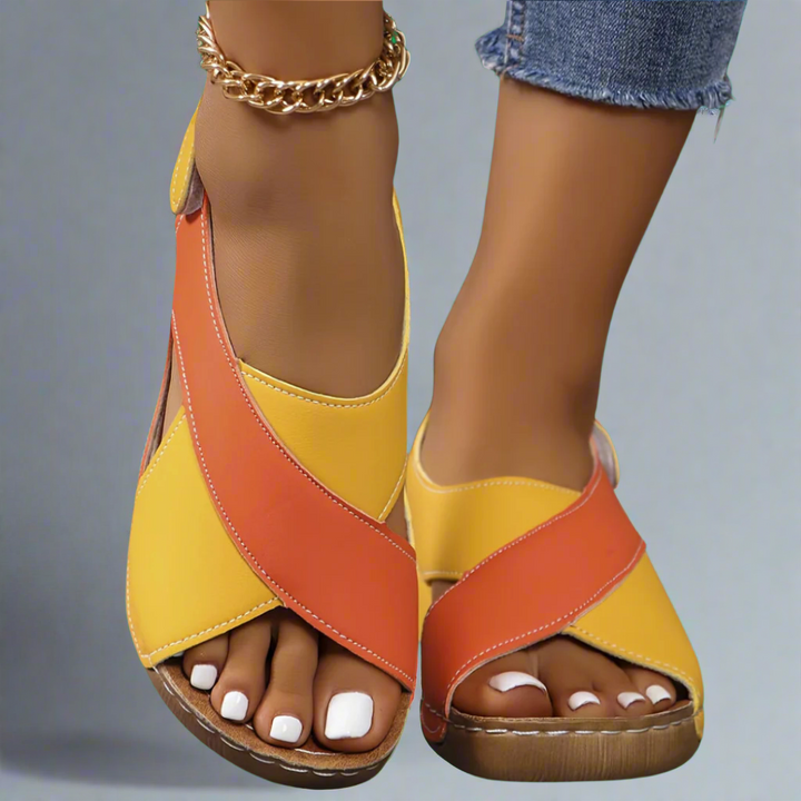 Kendra | Colour-Block Orthopedic Sandals