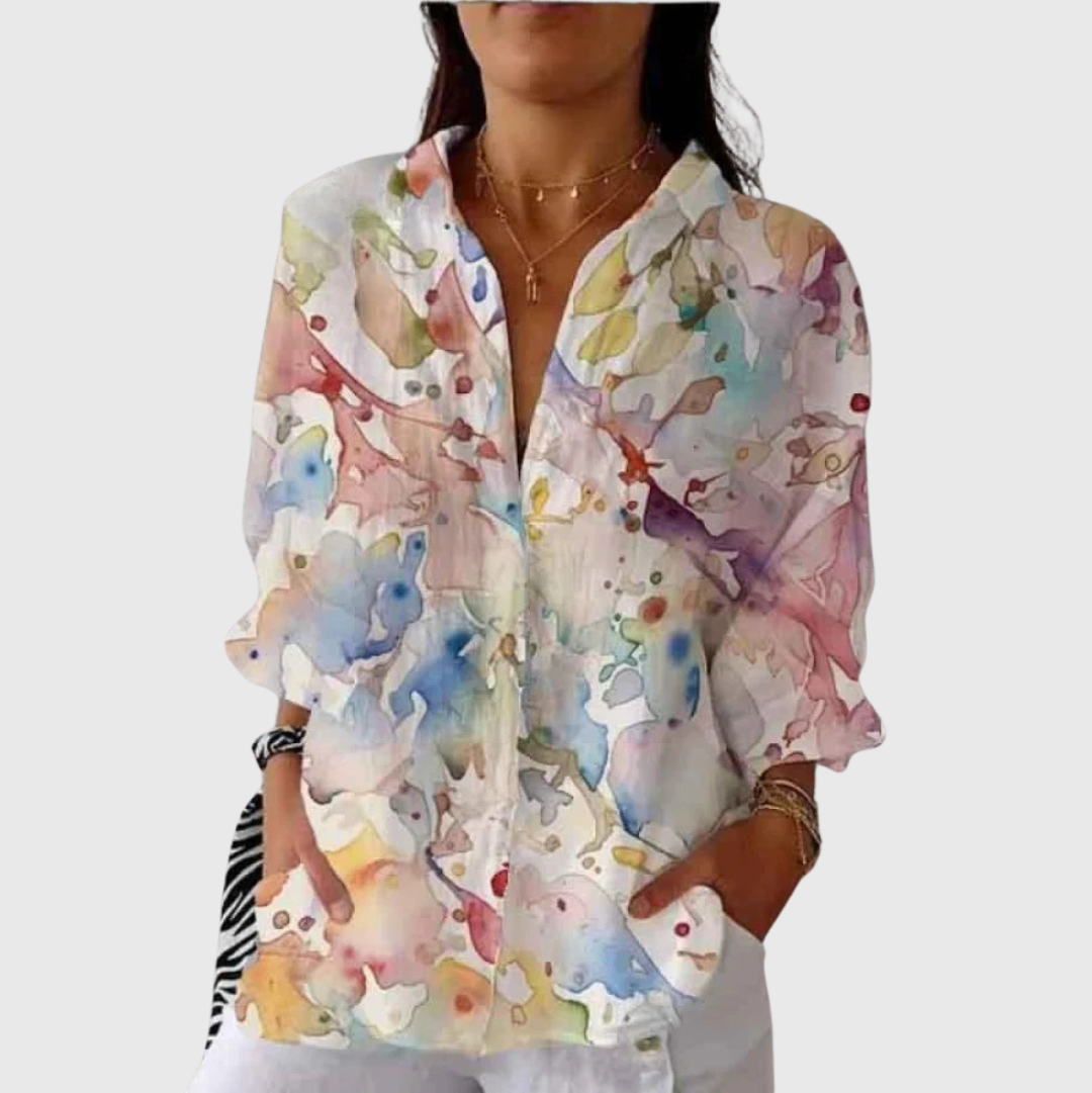 Colourful Printed Lightweight Blouse — Style 15