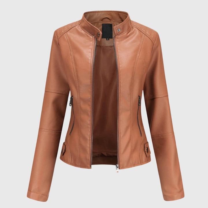 Giorgina | Elegant Leather Jacket for Women