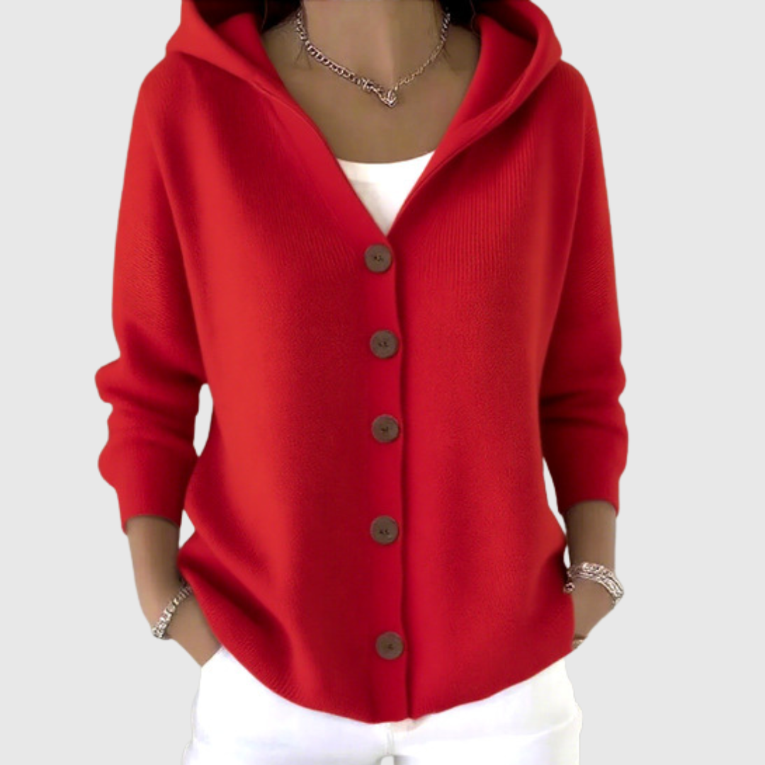 Hooded Knit Cardigan — Style 6
