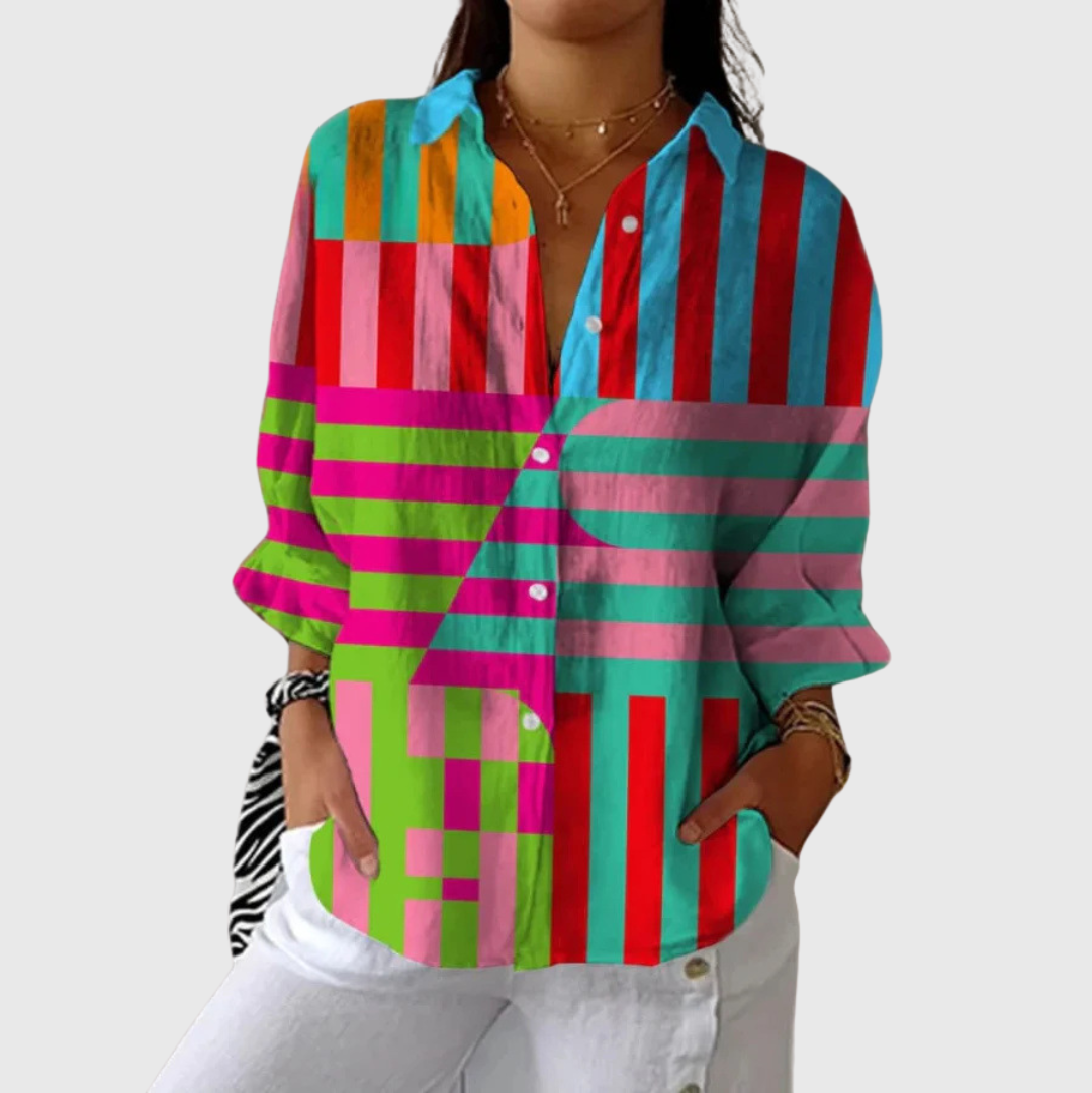 Colourful Printed Lightweight Blouse — Style 7