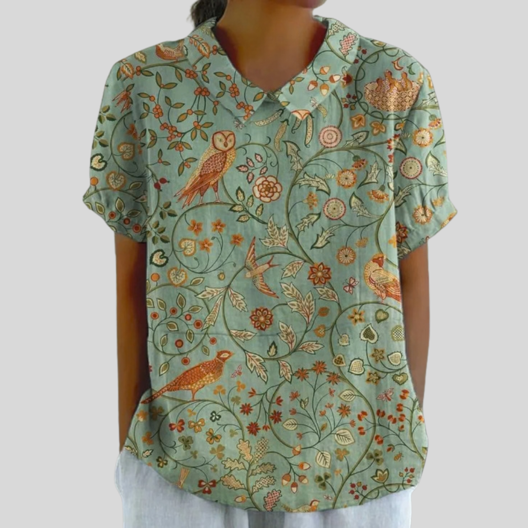 Floral Top, Effortless Comfort — Style 14