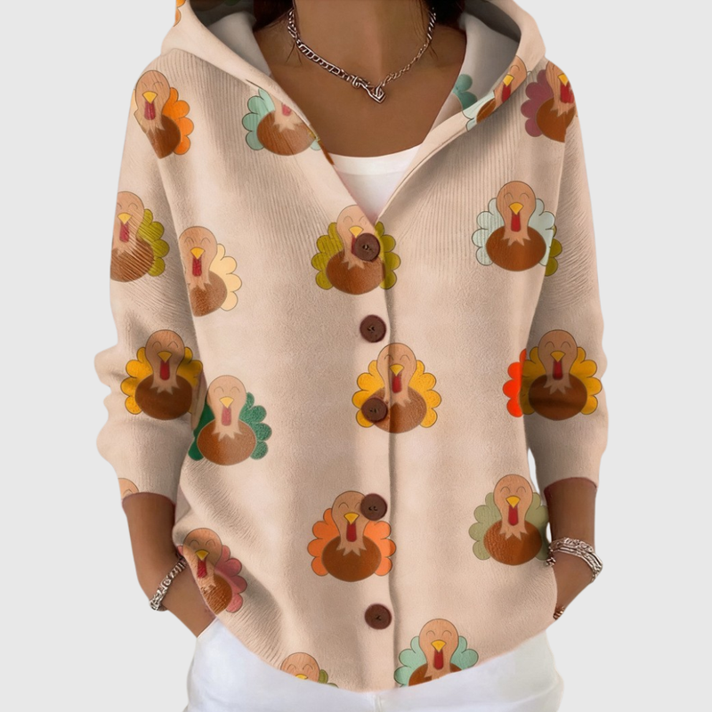 Hooded Knit Cardigan — Style 5