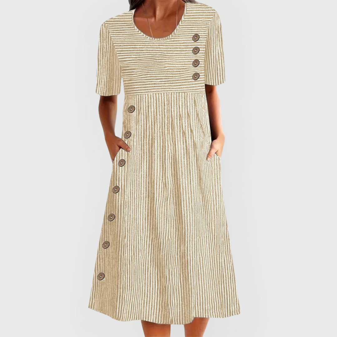 Jarna | Midi Stripe Dress