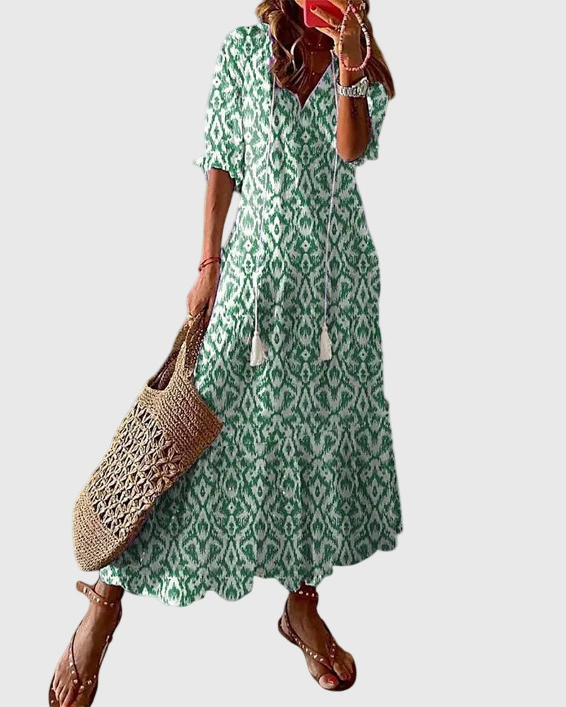 Amalia Vintage Boho Maxi Dress