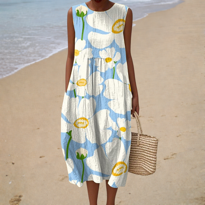 Sleeveless Summer Dress, Comfortable Fit — Style 6
