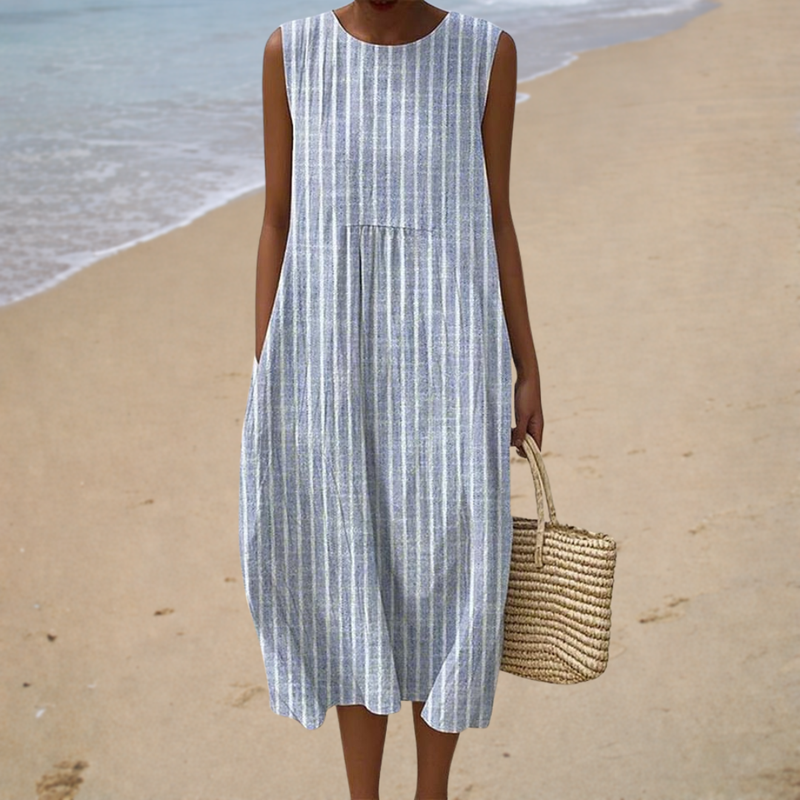 Sleeveless Summer Dress, Comfortable Fit — Style 20