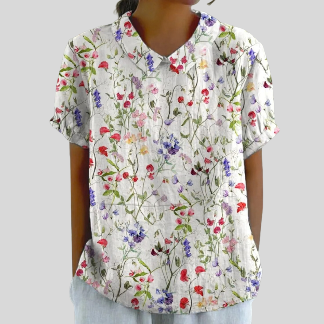 Floral Top, Effortless Comfort — Style 34