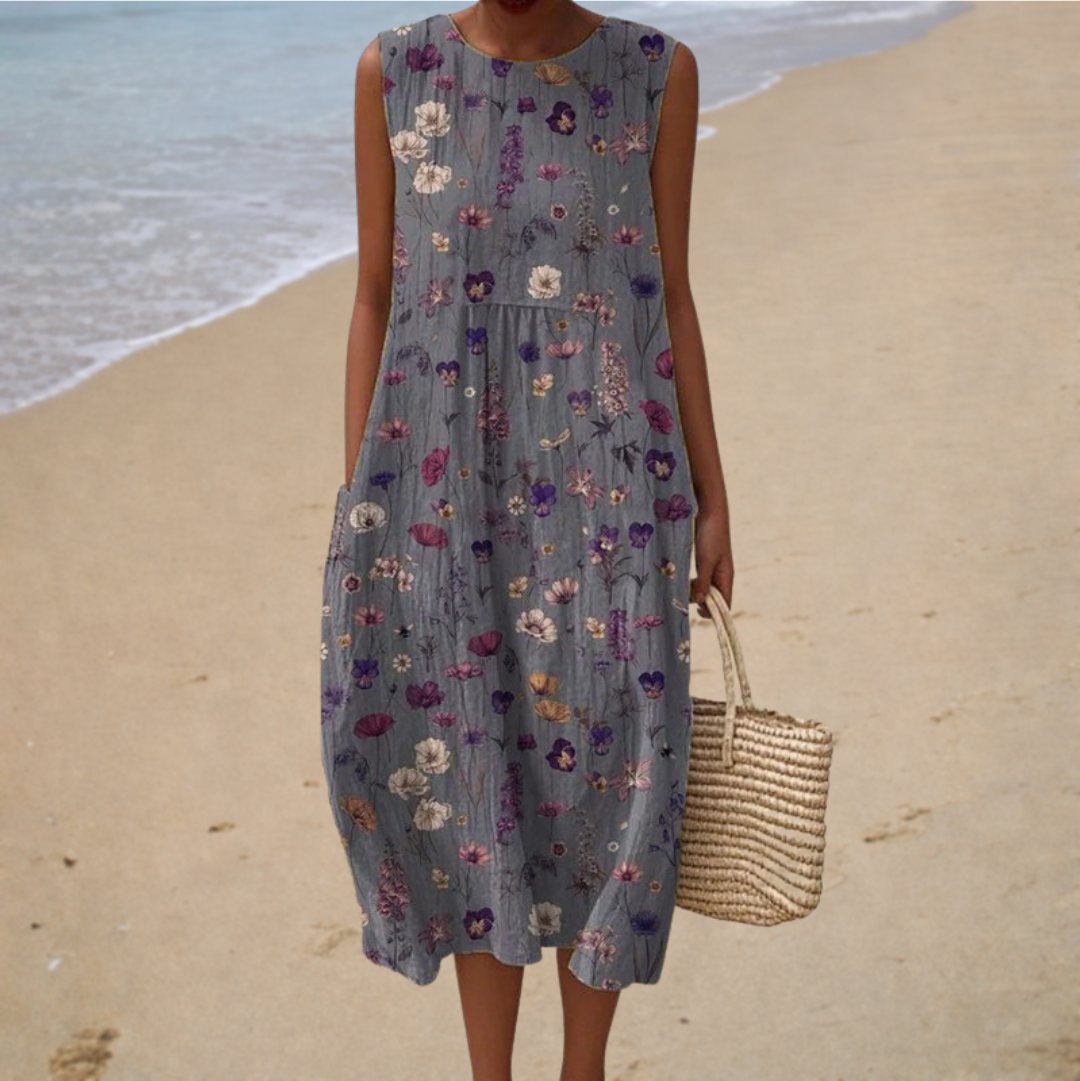Sleeveless Summer Dress, Comfortable Fit — Style 10