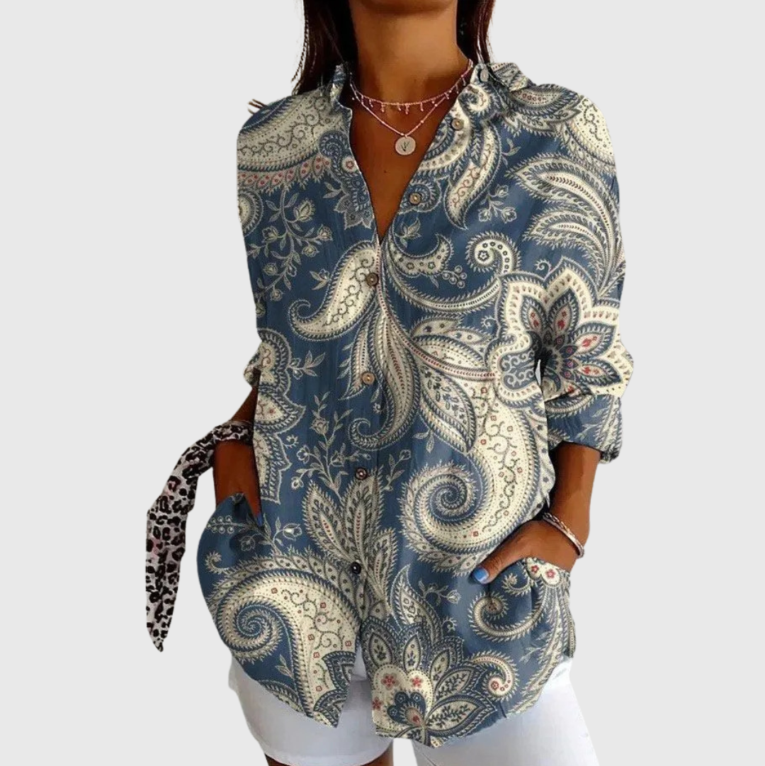 Colourful Printed Lightweight Blouse — Style 16