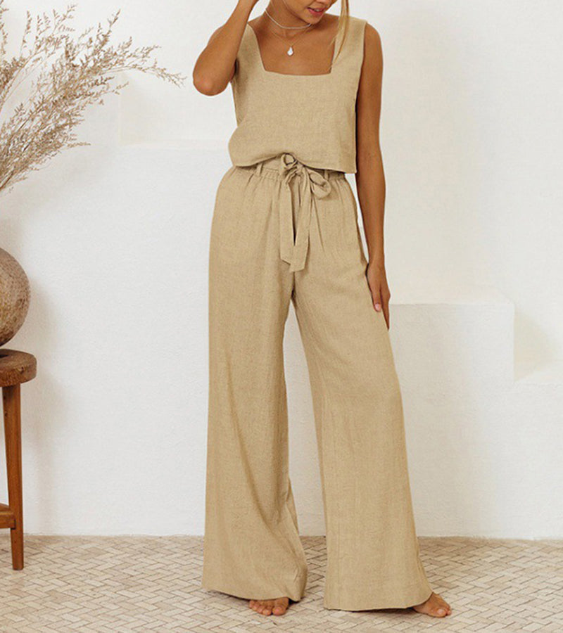 Megan | Minimalist Top & Flare Trouser Set