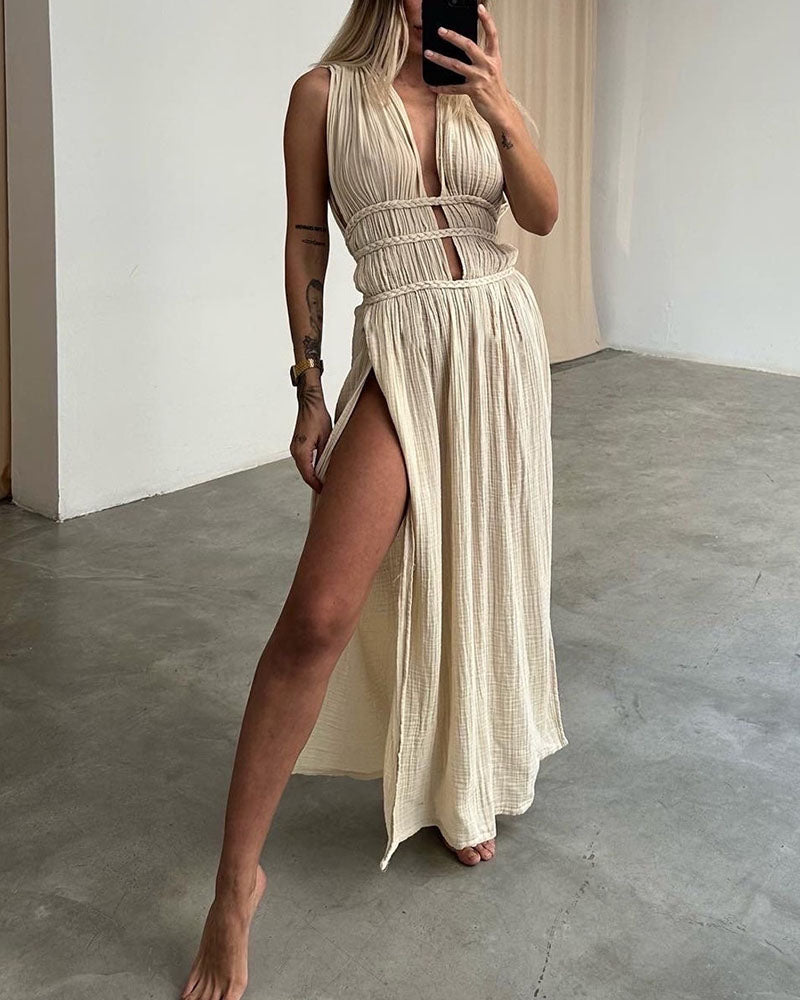 Zolla | Textured Slit Dress