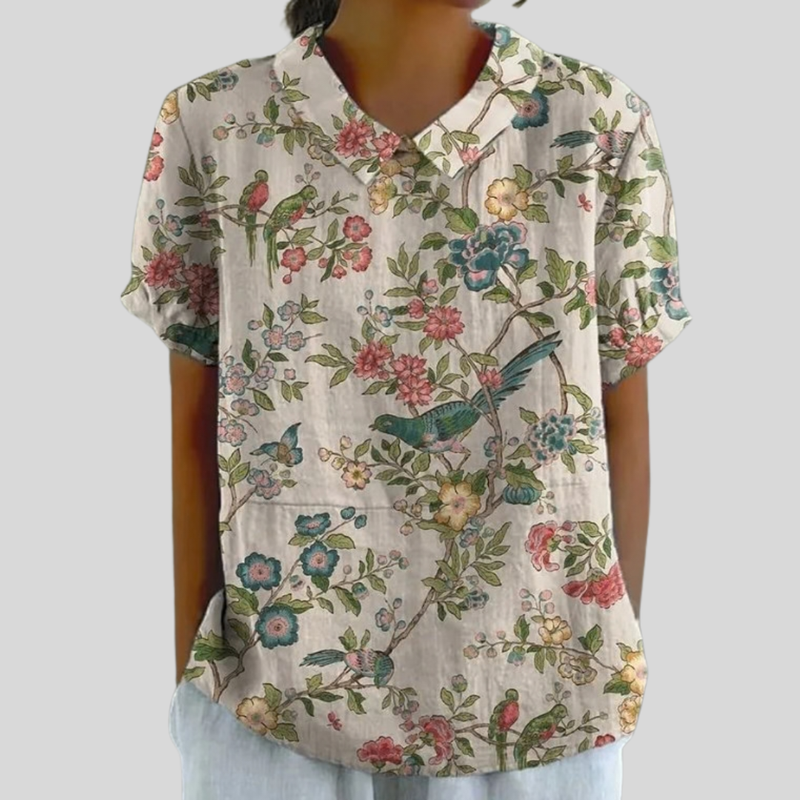 Floral Top, Effortless Comfort — Style 28