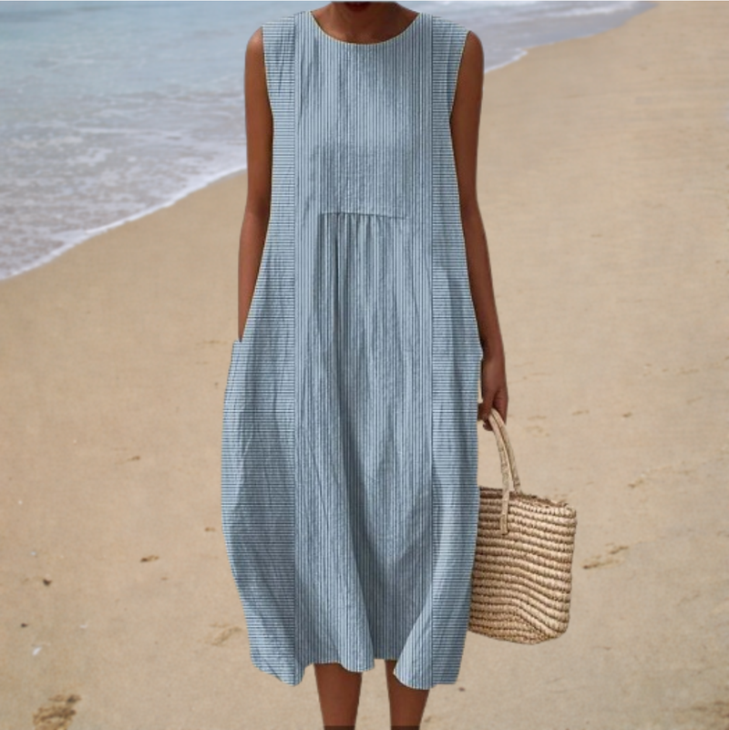 Sleeveless Summer Dress, Comfortable Fit — Style 13