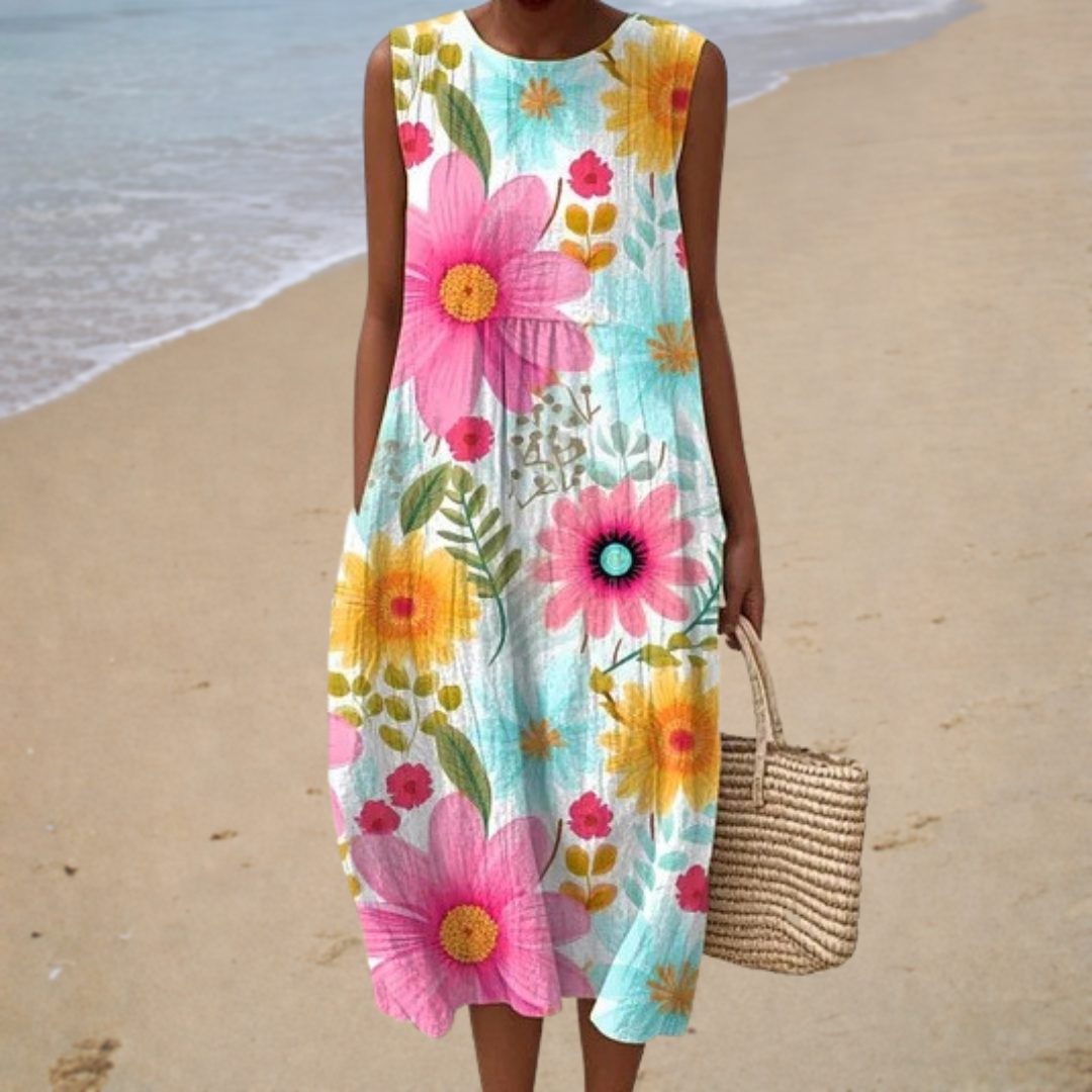 Sleeveless Summer Dress, Comfortable Fit — Style 4