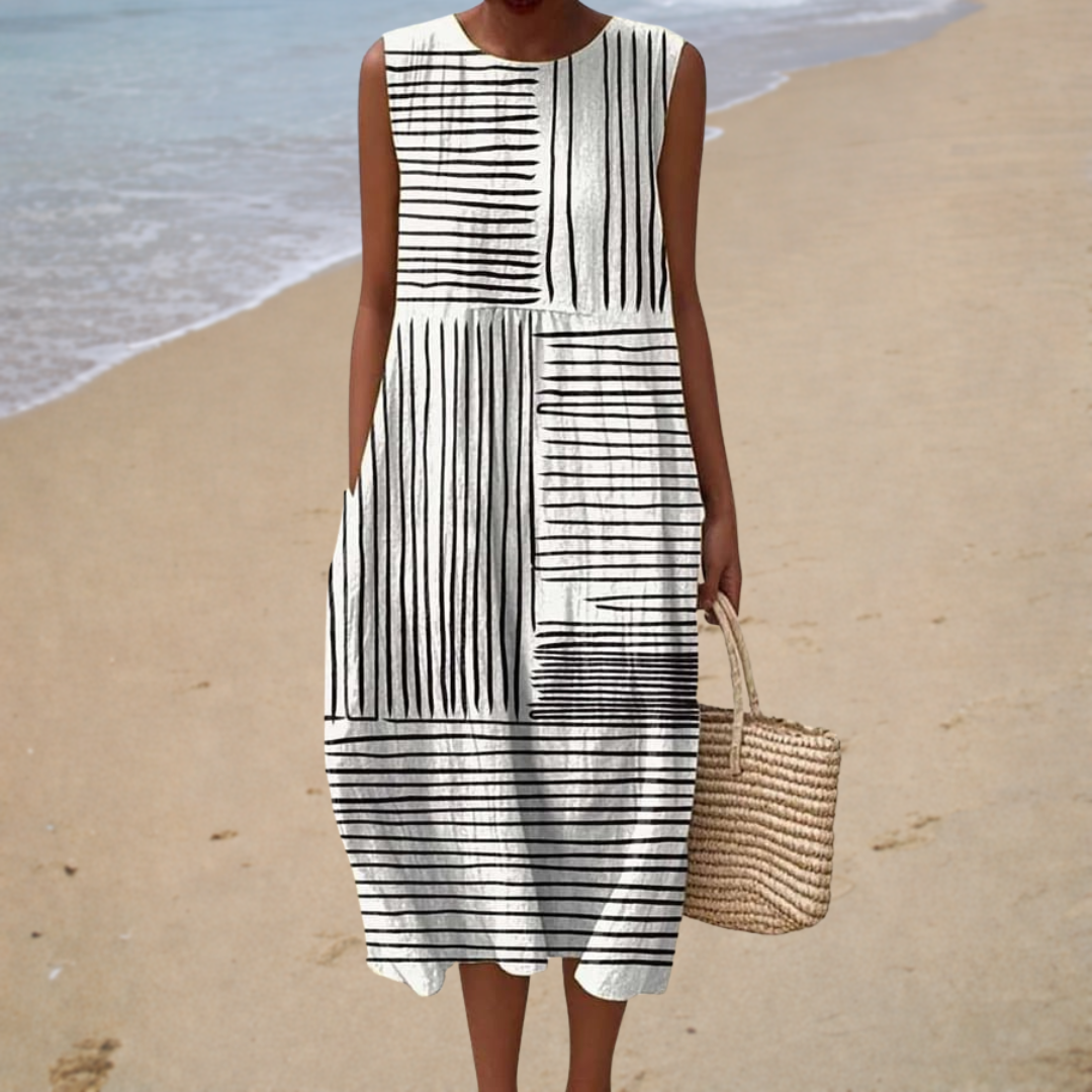 Sleeveless Summer Dress, Comfortable Fit — Style 15