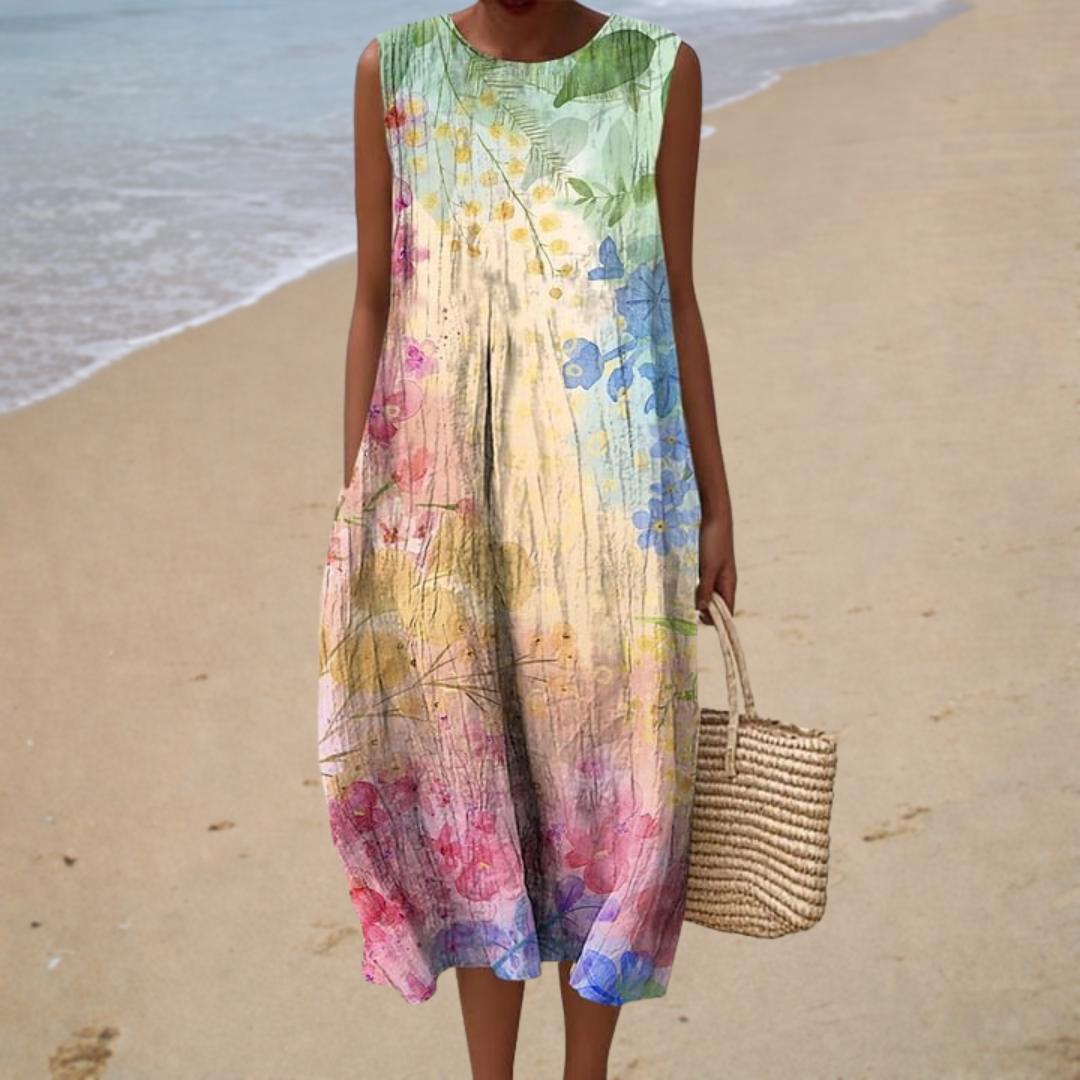 Sleeveless Summer Dress, Effortless Elegance — Style 4