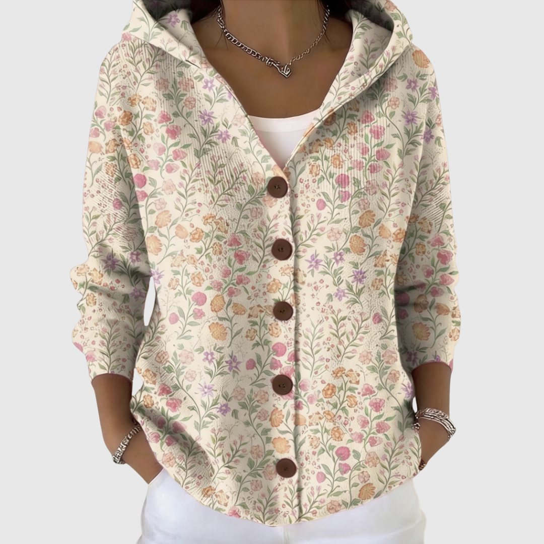 Hooded Knit Cardigan — Style 3