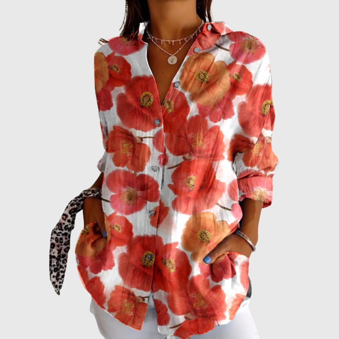 Colourful Printed Lightweight Blouse — Style 10