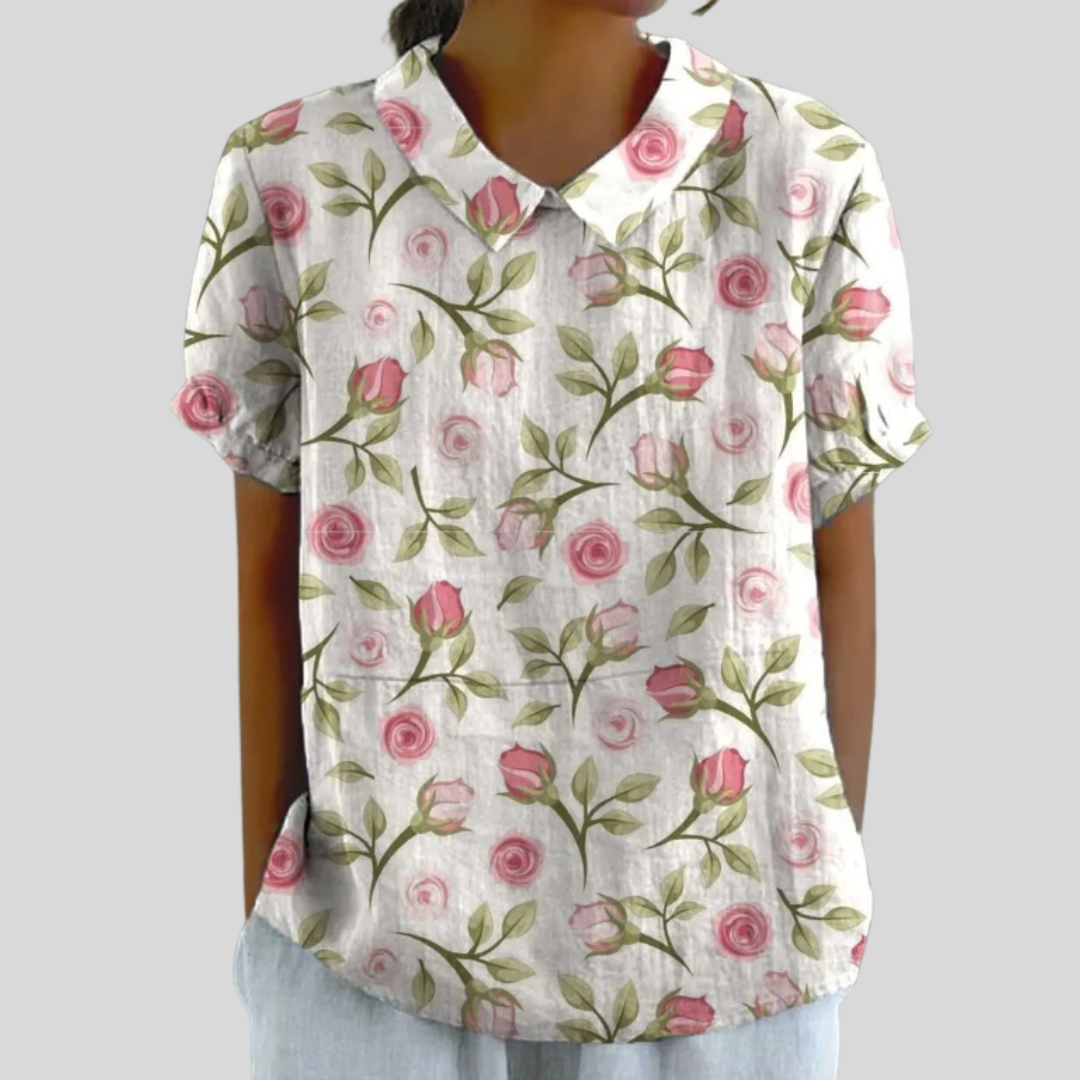 Soft Floral Lightweight Blouse