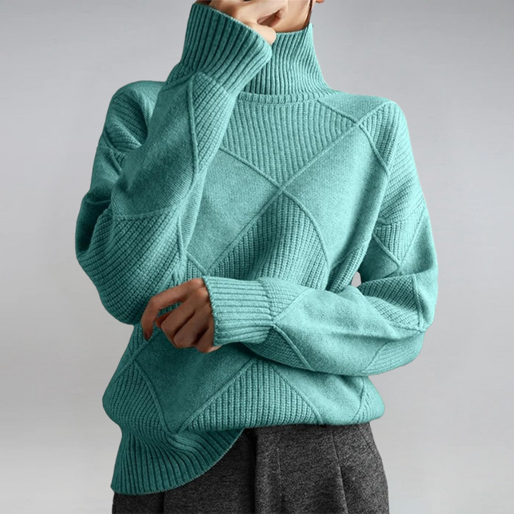 Lauren | Luxurious Standing-Collar Cashmere Jumper
