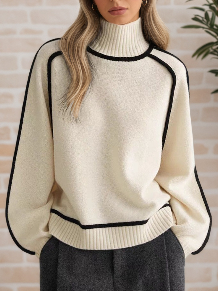 Donna | Elegant Standing-Collar Jumper