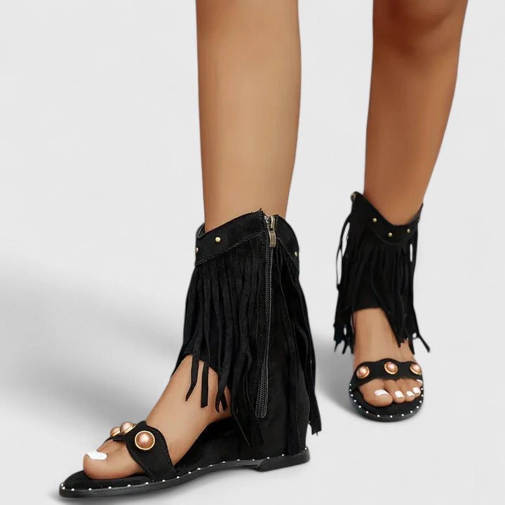 Eira | Chic Fringe Sandals
