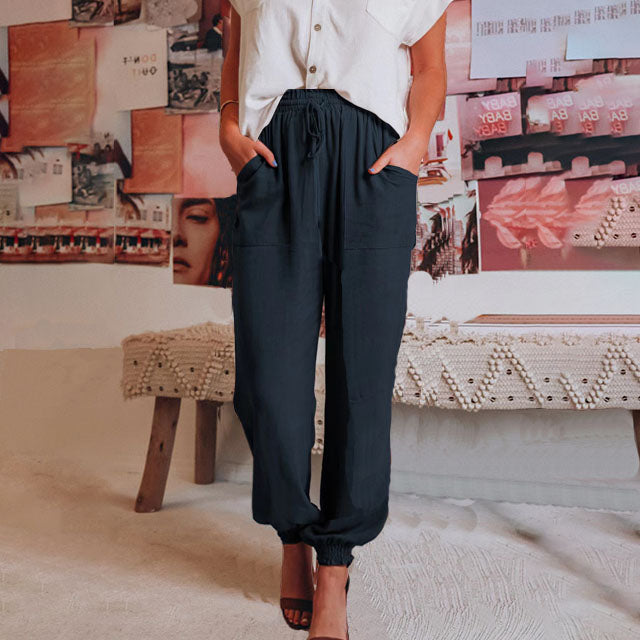 Kaeli | Elegant Drawstring Joggers