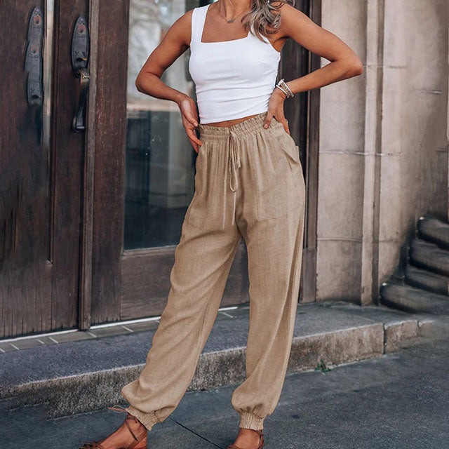 Kaeli | Elegant Drawstring Joggers