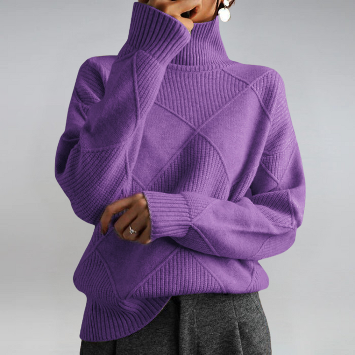 Lauren | Luxurious Standing-Collar Cashmere Jumper