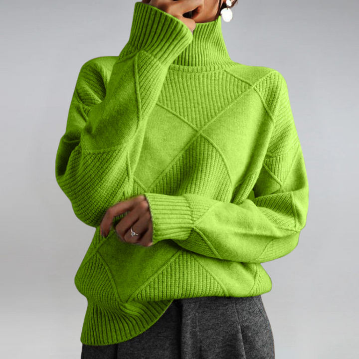 Lauren | Luxurious Standing-Collar Cashmere Jumper